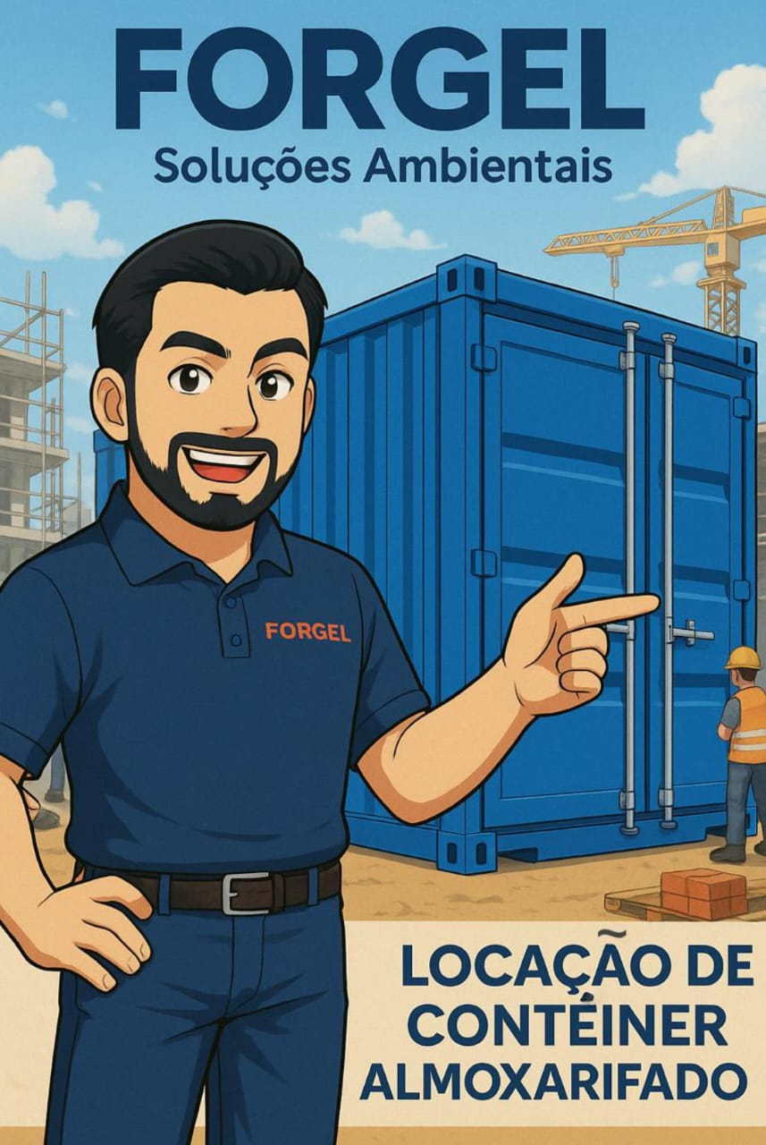 Containers em canteiro de obras